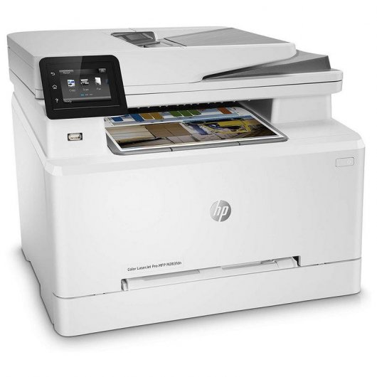 HP Color LaserJet Pro Imprimante multifonction M283fdn, Impression, copie, scan, fax, Impression USB en façade; Numérisation vers e-mail; Impression recto-verso; Chargeur automatique de documents déroulé de 50 feuilles