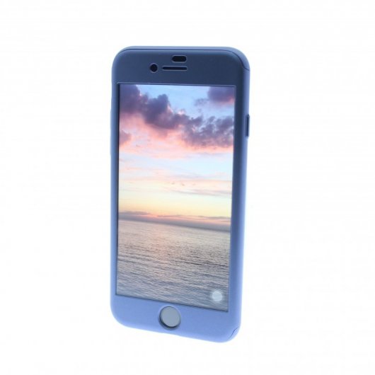 Quick Media Funda 2 en 1 Azul + Cristal Templado para iPhone 7/8