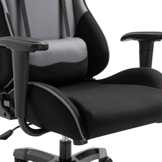 Vinsetto Cadeira Gaming Cinzenta/Preta