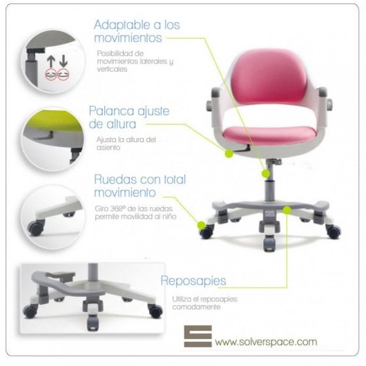 Solver Space Ringo Silla Infantil Ajustable Verde