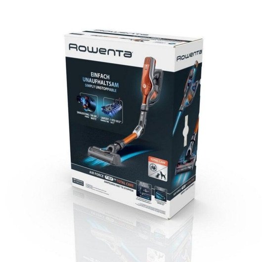 Rowenta Air Force Flex 760º Animal Care + Aspirador Escoba Naranja