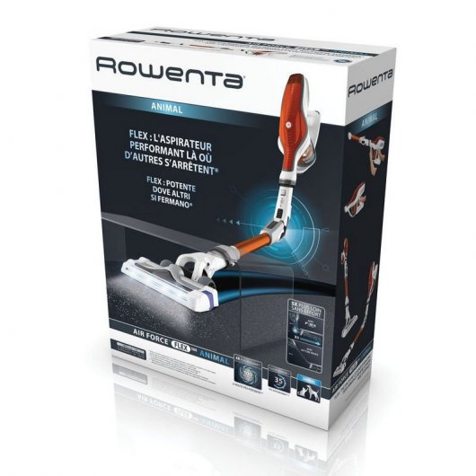 Rowenta Air Force 560º Flex Animal/Car Care Aspirador Vertical Vermelho