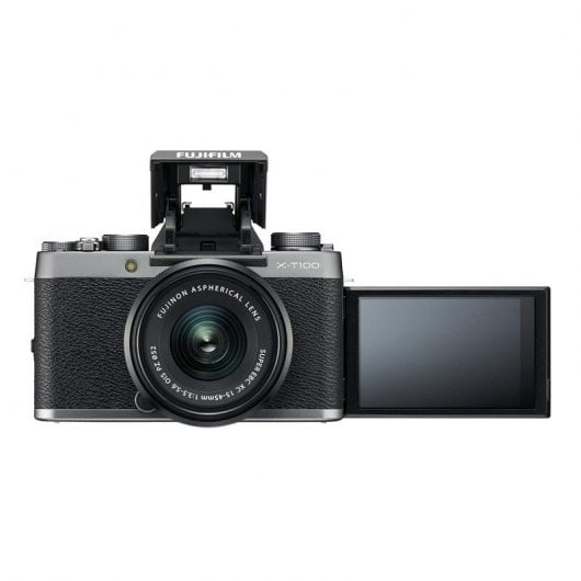 Fujifilm X-T100 24.2MP WiFi Plata + Objetivo XC 15-45mm F3.5-5.6 OIS PZ