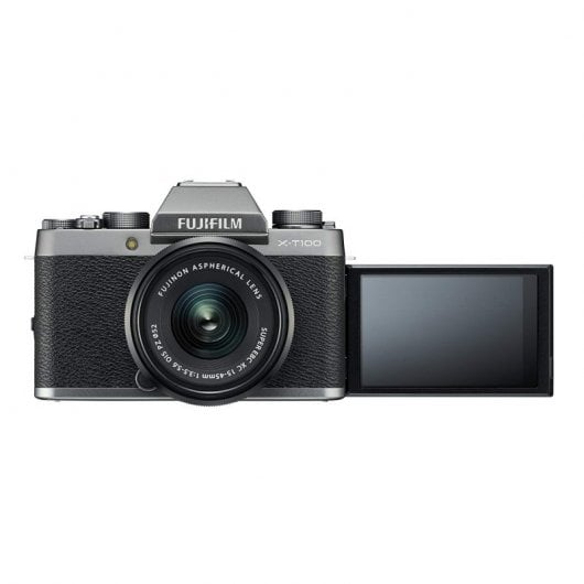 Fujifilm X-T100 24.2MP WiFi Plata + Objetivo XC 15-45mm F3.5-5.6 OIS PZ