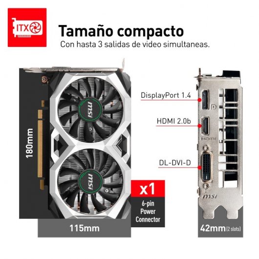 MSI GeForce GTX 1650 Ventus XS 4GB GDDR5