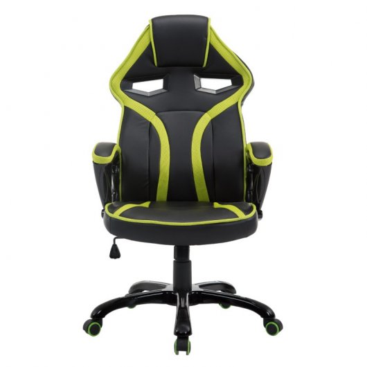 HomCom Silla Gaming Negro/Verde