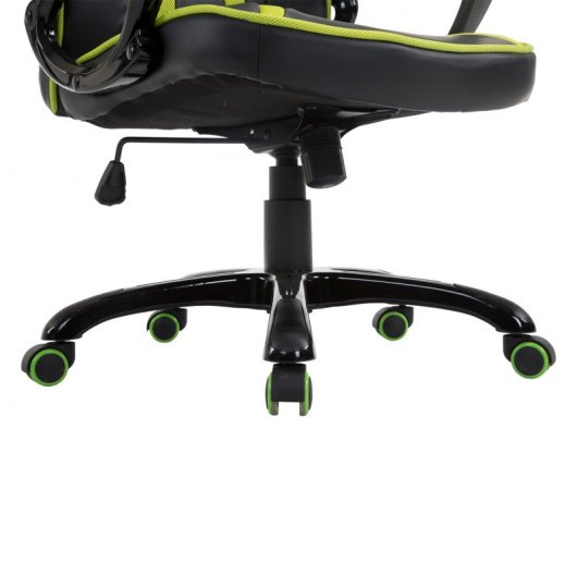 HomCom Silla Gaming Negro/Verde