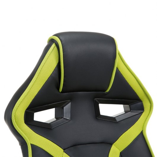 HomCom Silla Gaming Negro/Verde