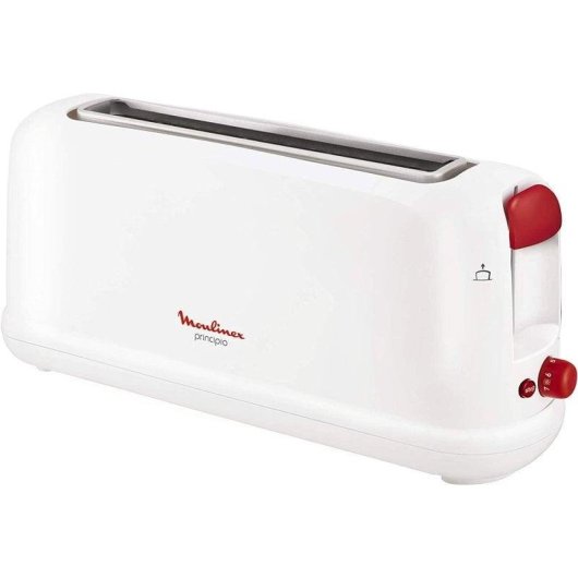 Tostadora Moulinex Principio LS160111 1 ranura larga 1000 W 7 niveles blanca