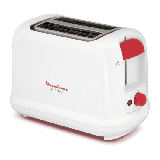 Tostadora Moulinex Principio LT160111 2 Ranuras 850 W 7 Niveles Recogemigas Blanca