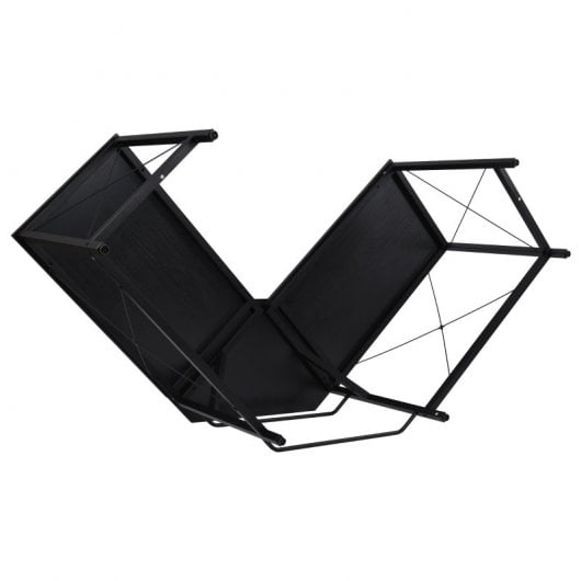 HomCom Escritorio en Forma de L con Marco de Acero 150x150x76 cm Negro