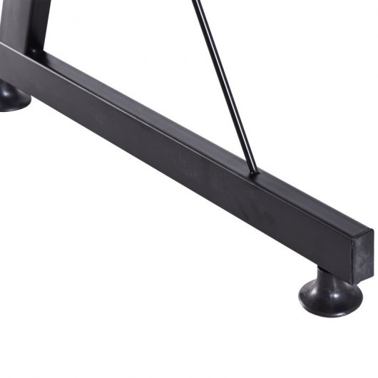 HomCom Mesa Modulable de Oficina 130x130x74cm Negra