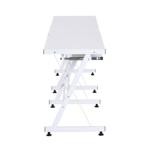 HomCom Mesa Modular para Escritório 130x130x74cm Branca