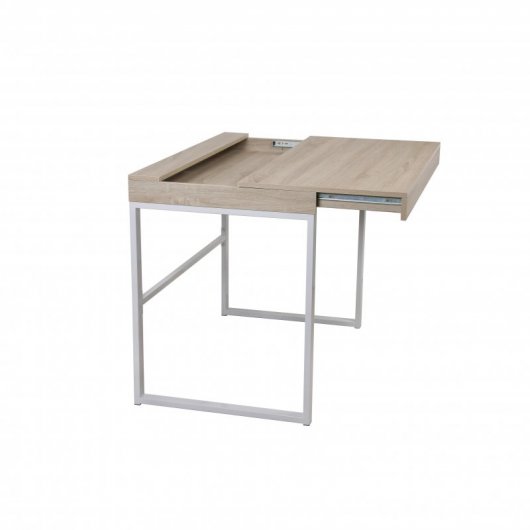 Mesa de Escritorio Mit 100x76x60cm Madera/Blanco