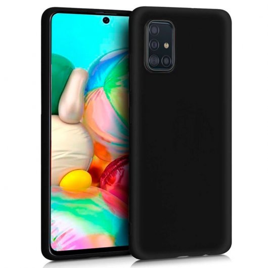 Cool Funda Silicona Negra para Samsung Galaxy A71