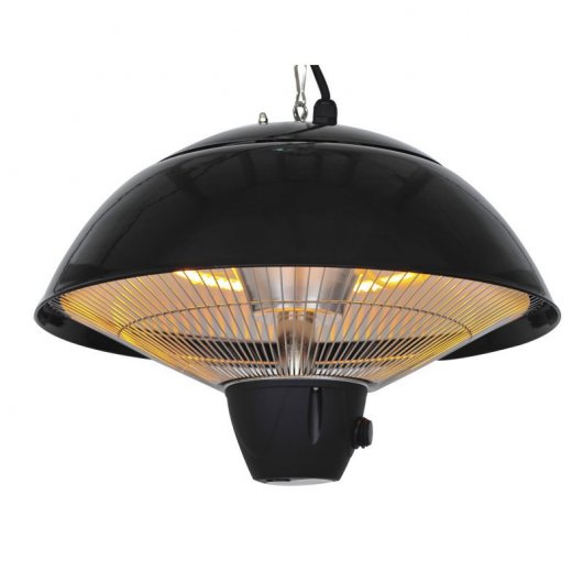 Outsunny Radiador Infrarrojos de Techo Negro 1500W