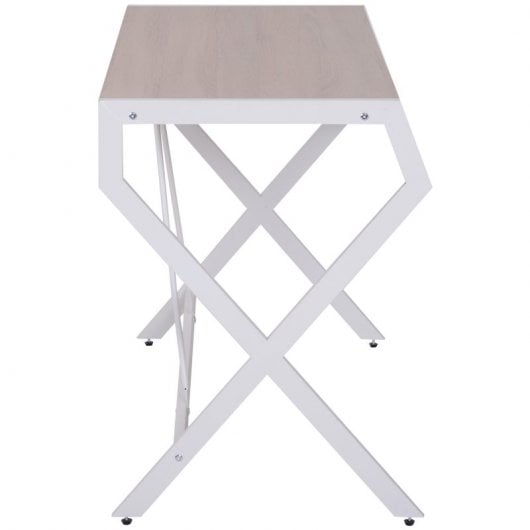 Homcom Mesa para Escritório 105x56x75cm Madeira/Branca