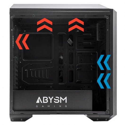 Abysm Gaming Arian Caja PC Cristal Templado USB 3.0 Negra
