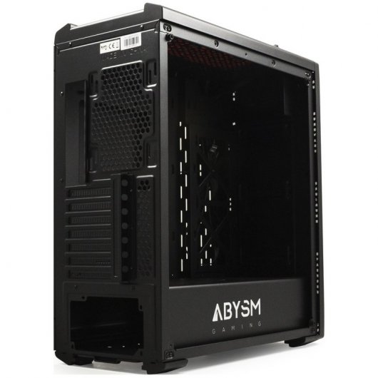 Abysm Gaming Dorian Caja PC Cristal Templado USB 3.0 Negra/Naranja