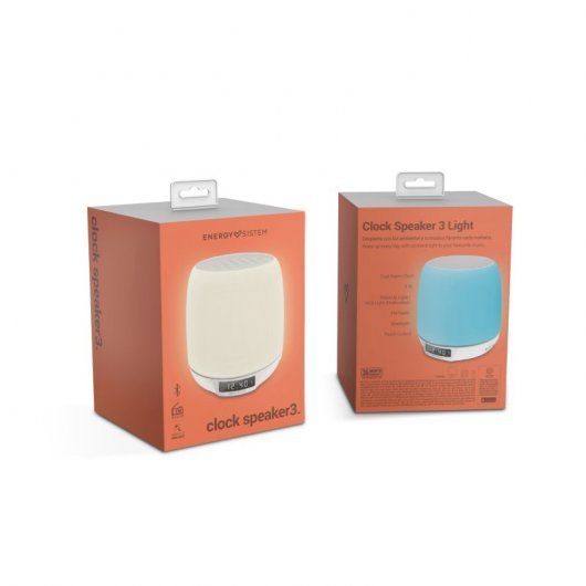 Energy Sistem Clock Speaker 3 Light Altavoz Despertador