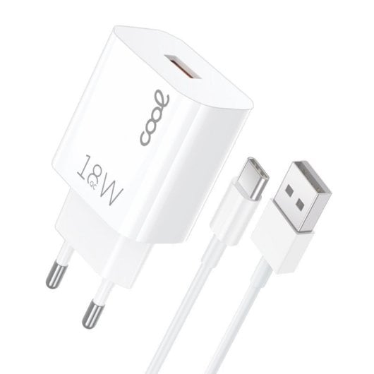 Cool-Cargador-de-Red-Universal-USB-Tipo-C-3A-con-Carga-Rápida-Blanco Cool-Cargador-de-Red-Universal-USB-Tipo-C-3A-con-Carga-Rápida-Blanco