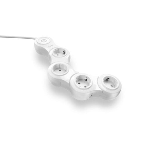Quirky Pivot Power Regleta Flexible 6 Tomas con Interruptor Blanca