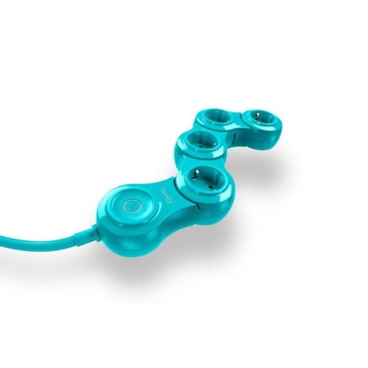 Multipresa Quirky Pivot Power Pop 4 prese flessibile con protezione sovratensione
