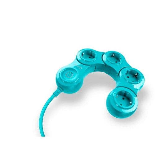 Multipresa Quirky Pivot Power Pop 4 prese flessibile con protezione sovratensione