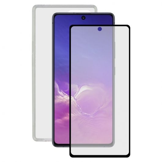 Contact Pack Funda Transparente + Protector Cristal Templado para Samsung Galaxy S10 Lite