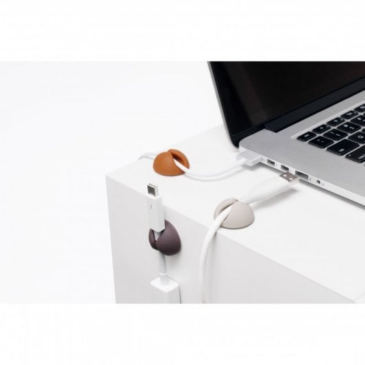 Bluelounge Cabledrop Pack 6 Organizador de Cables Colores Neutros