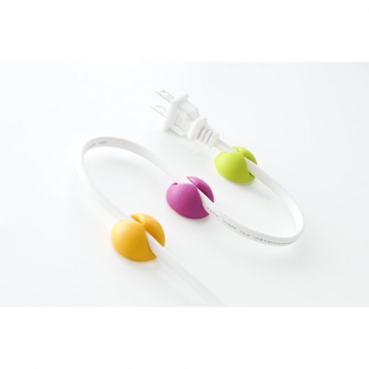 Bluelounge Cabledrop Pack 6 Organiseurs de Câbles Couleurs Vives