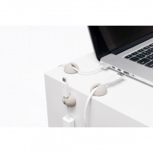 Organiseur de câbles Bluelounge Cabledrop Pack 6 Blanc
