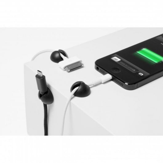 Bluelounge CableDrop Mini 9er-Pack schwarze Kabel-Organizer