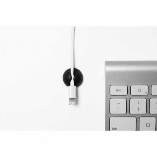 Bluelounge CableDrop Mini 9er-Pack schwarze Kabel-Organizer