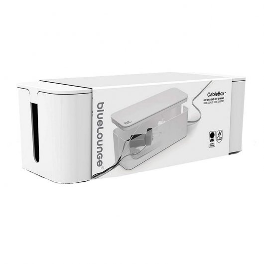 Bluelounge CableBox Boîte de câble ignifuge blanche