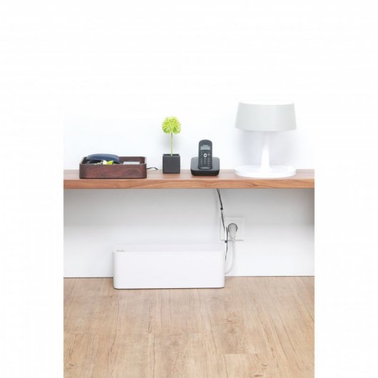 Bluelounge CableBox Boîte de câble ignifuge blanche