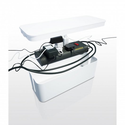 Bluelounge CableBox Boîte de câble ignifuge blanche