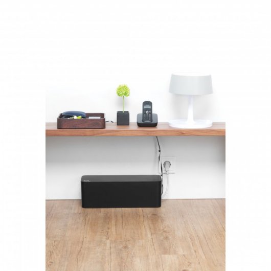 Bluelounge CableBox Feuerfeste Kabelbox Schwarz