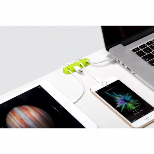 Bluelounge CableDrop Multi Pack 2 organisateurs de câbles Couleurs vives