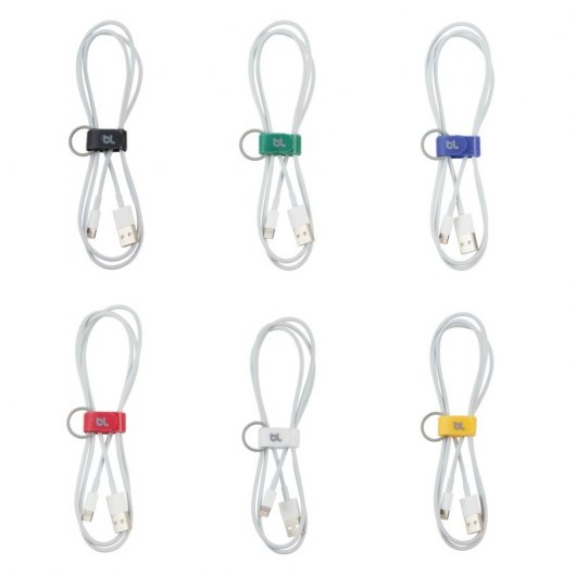 Bluelounge Cable Ties Organizador de Cables S/M Pack 6 Unidades