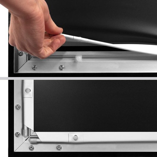 Duronic FFPS150 Pantalla de Proyección Fija con Marco Negro 16:9 352x187 150"