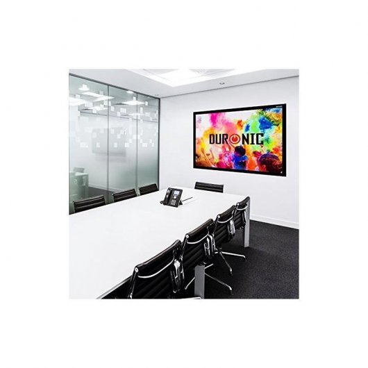Duronic APS70 /169 Pantalla de Proyección Fija con Velcro Adhesivo 16:9 155x87 70"