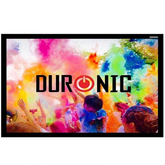 Duronic APS70 /169 Pantalla de Proyección Fija con Velcro Adhesivo 16:9 155x87 70"