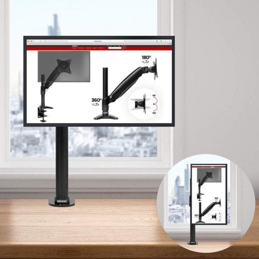 Duronic DM451X1 Suporte para Monitor de 13" a 27" VESA 75/100 Máx 8Kg