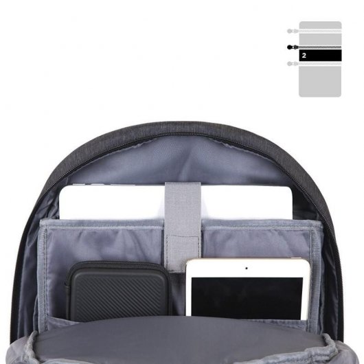 Duronic LB13 Mochila para Portátil hasta 15.6" Gris
