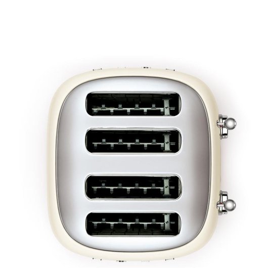 Grille-pain vintage Smeg TSF03CREU 4 Fentes 2000W 6 Niveaux Creme