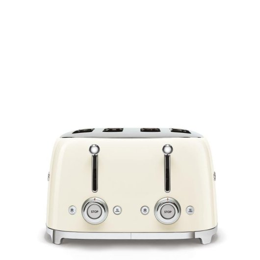 Grille-pain vintage Smeg TSF03CREU 4 Fentes 2000W 6 Niveaux Creme