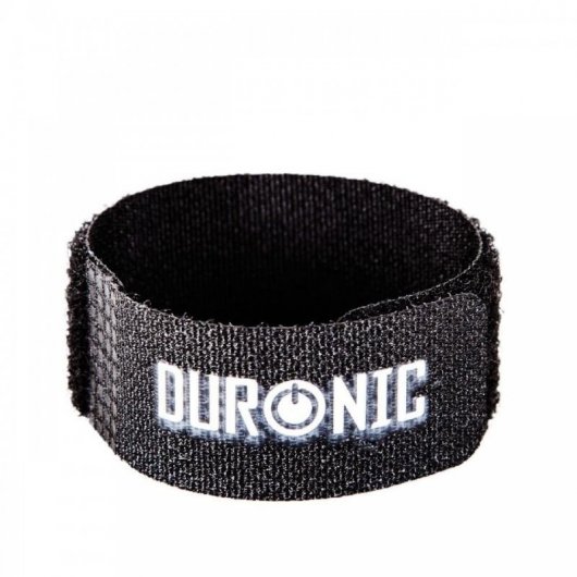 Duronic Pack 24 Tiras de Velcro 15cm para Organizar Cables Negras