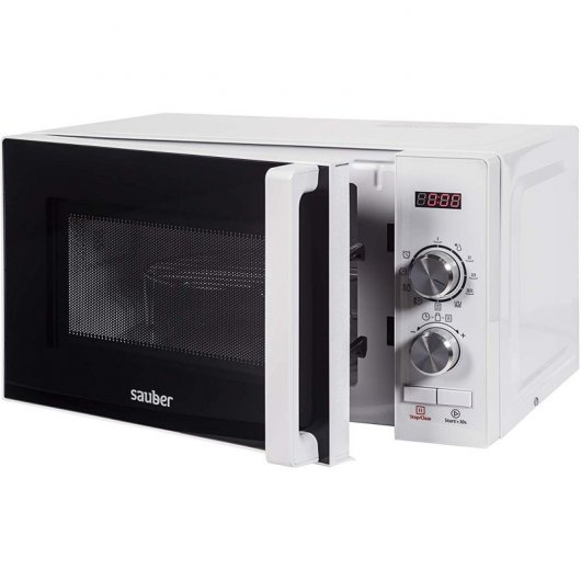 Sauber HMS02WDG Microondas con Grill 20L 1000W Blanco