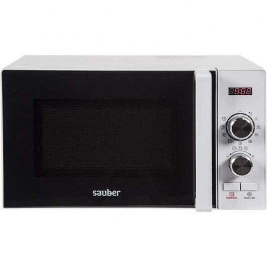 Sauber HMS02WDG Microondas con Grill 20L 1000W Blanco